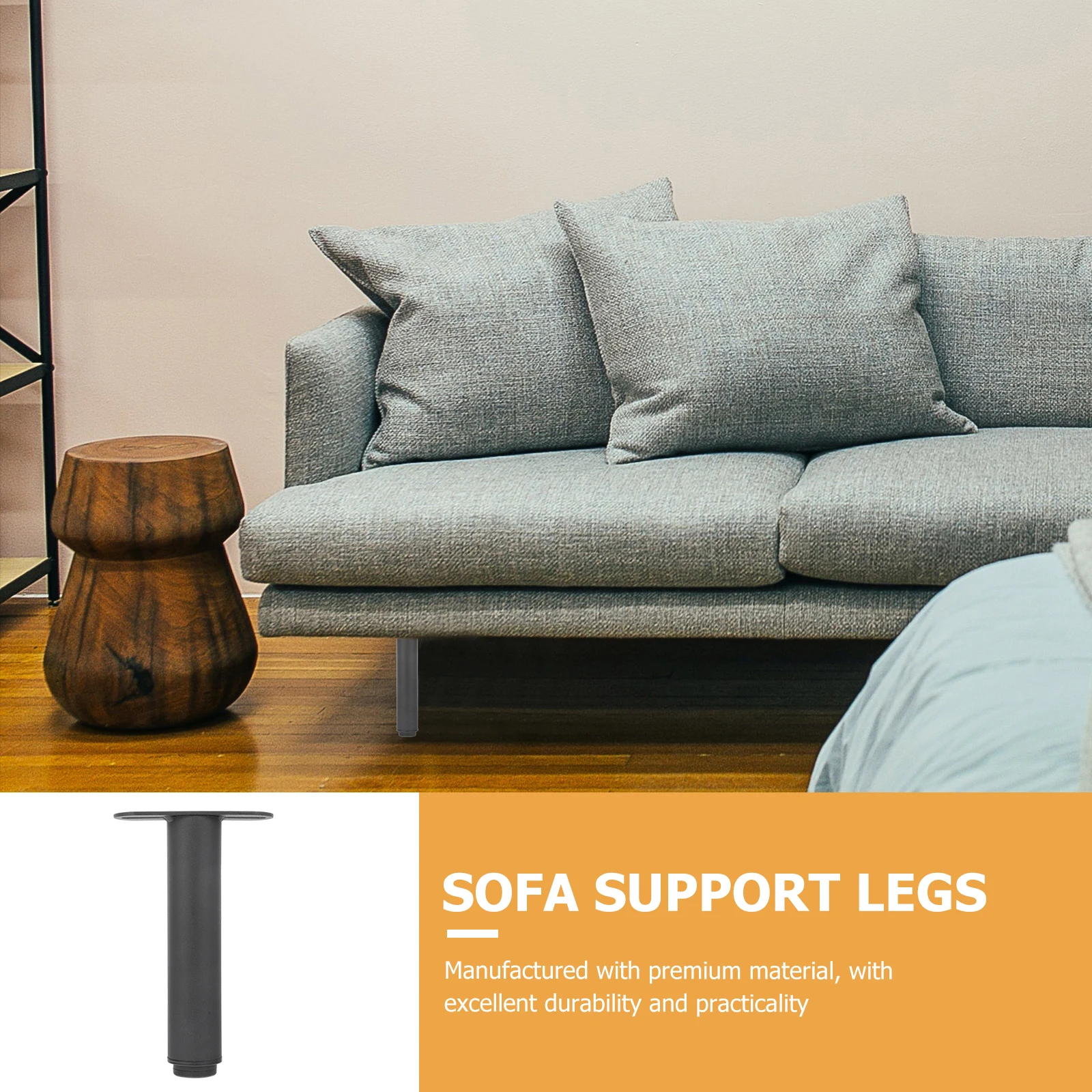 

Adjustable Foot Support Heavy Duty Iron niture Legs T-Shaped Cabinet Stand For Sofa Bed Frame Multi-Purpose Metal Bed