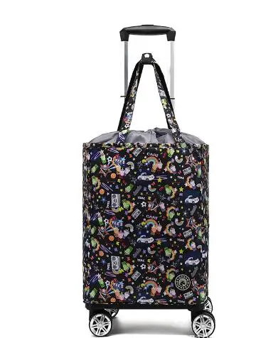 women thermal grocery bag with wheels water proof supermarket Wheeled rolling shopping bag women buy vegetables bag on wheels
