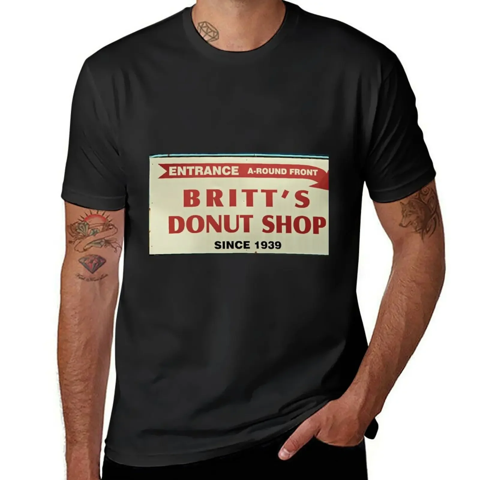 Britts Famous Doughnuts T-Shirt cute tops Funny t-shirts anime figures hippie clothes clothing for men