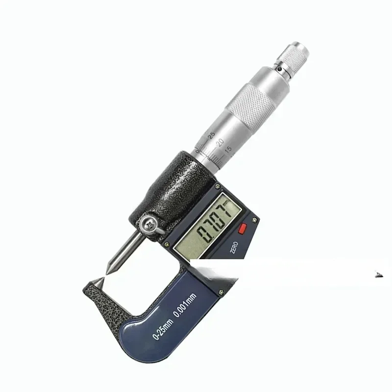 

Electronic digital micrometer, single and double pointed, pointed, flat, and flat, with a crimping height of 0-25mm