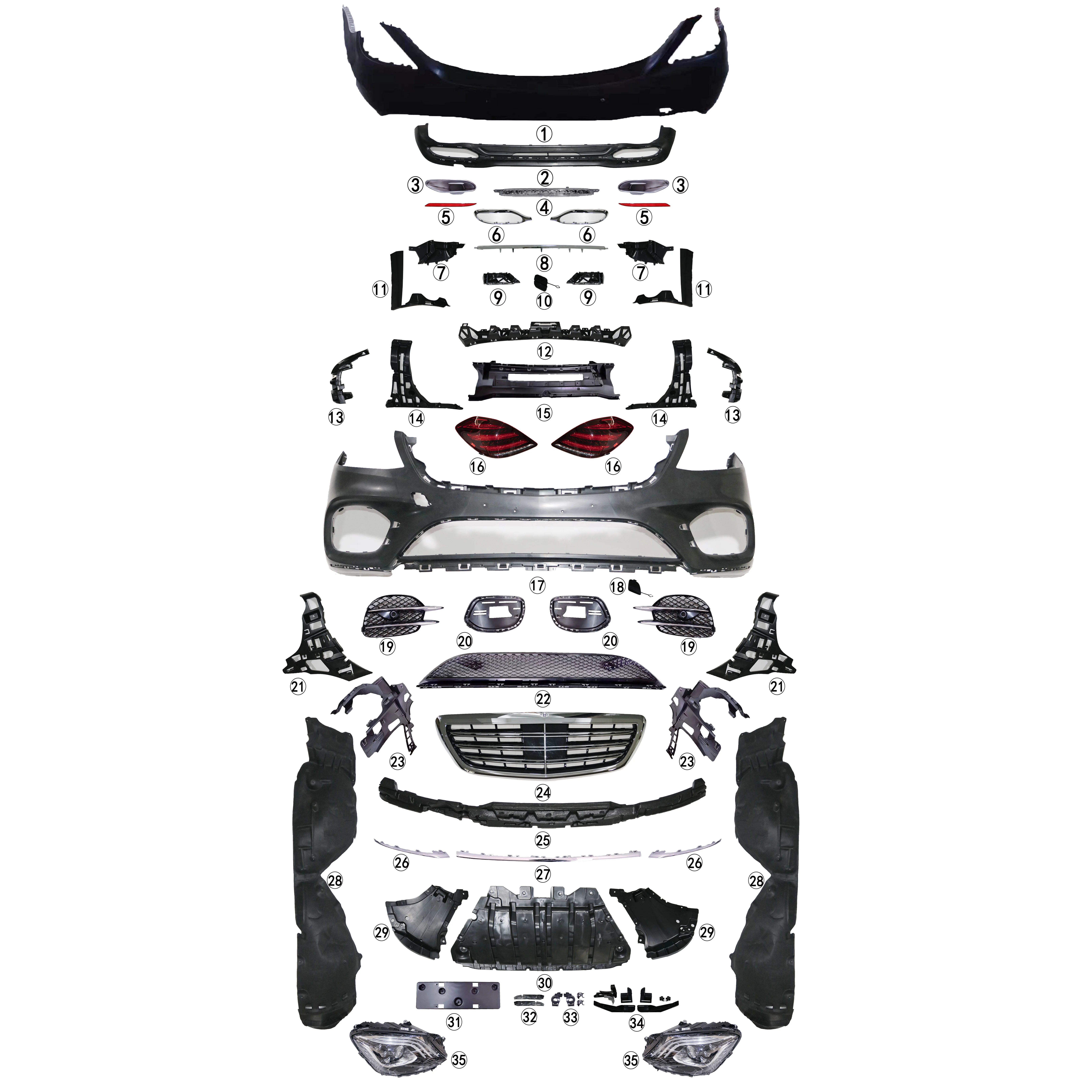 

Lossless Install Bodykit for S Series W222 Early to Late (14-17 to 2019) S680 S450