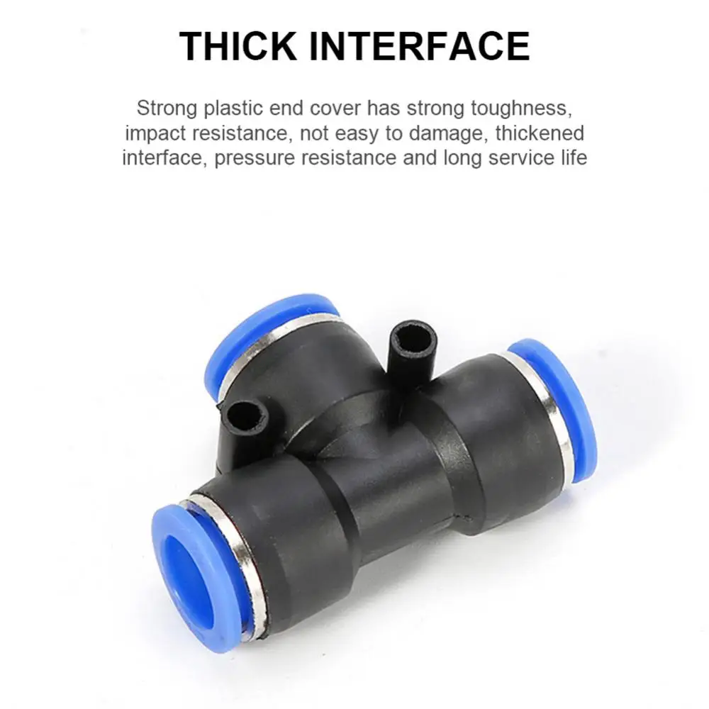 1-Pneumatic components pneumatic pipe quick coupling T-positive tee connector PE connector