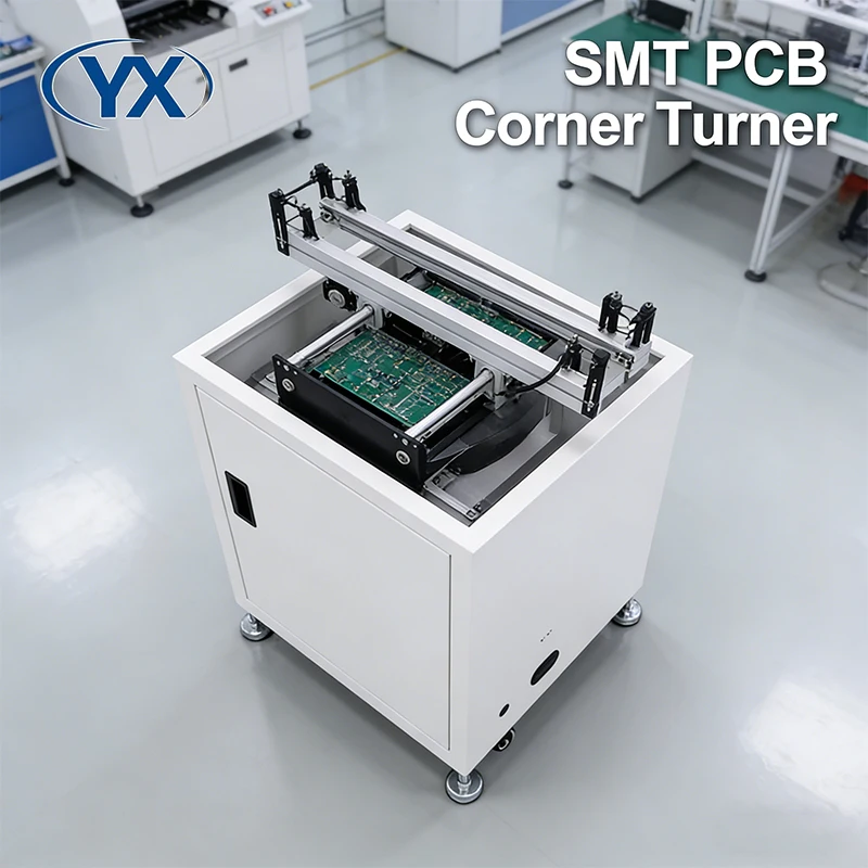 

Горячая распродажа: Автоматический конвейер для SMT PCB с поворотом на 90 градусов для линии сборки печатных плат, регулируемая ширина