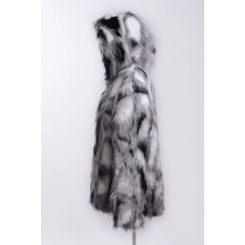 Men's Autumn/Winter Top Coat Faux Fur Eco-friendly Medium Length Plus Size Retro Simple Comfortable Casual Design Fashion New