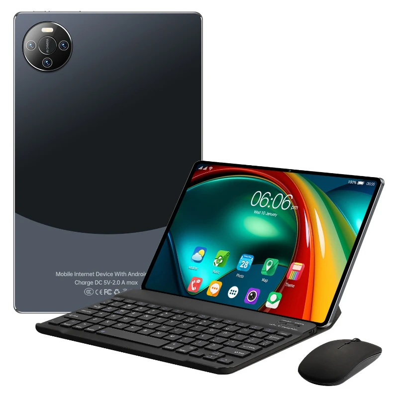 تابلت مكتبي للألعاب مقاس 10.1 بوصة يعمل بنظام أندرويد وبلوتوث