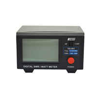 Walkie Talkie SWR/Watt Meter Nissei DG-503 1.6-525MHz HF VHF UHF Two Way Radio Digital SWR WATT Meter 200Watt 12VDC Input SO239