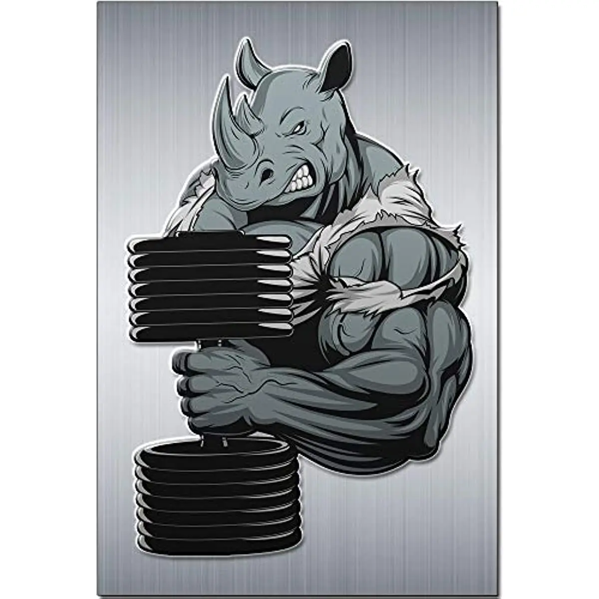 American Style Vintage Muscle Beast Tin Metal Signs Wall Art Print Poster Wall Decoration for Gym Wall Plaque Novelty Home Decor