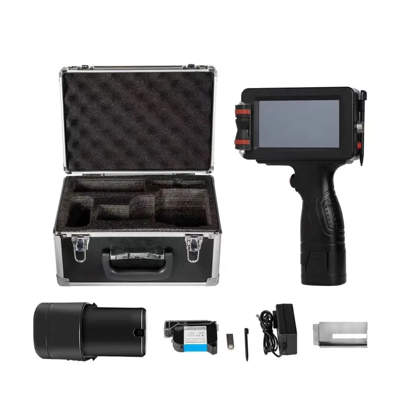 Portable Barcode QR Code Expiry Date Batch Number PPR Tube Glass Plastic Metal Carton Inkjet Printer Factory Price