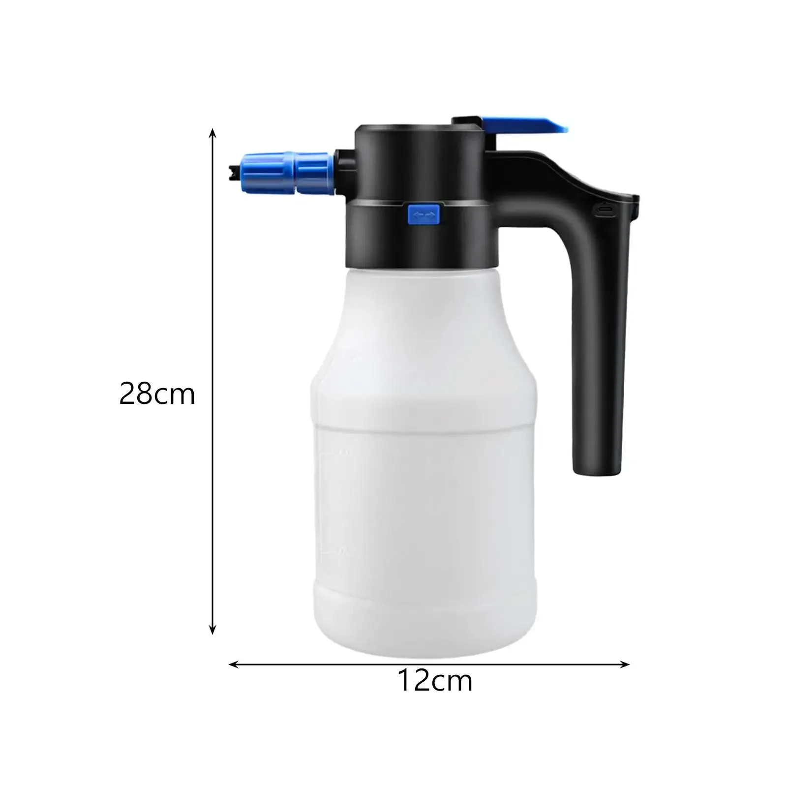 Elektryczny spryskiwacz do piany, szmatka do czyszczenia, elektryczna butelka z rozpylaczem do nawożenia, podlewania roślin, sprzątania domu, ogrodnictwa, mycia samochodu.