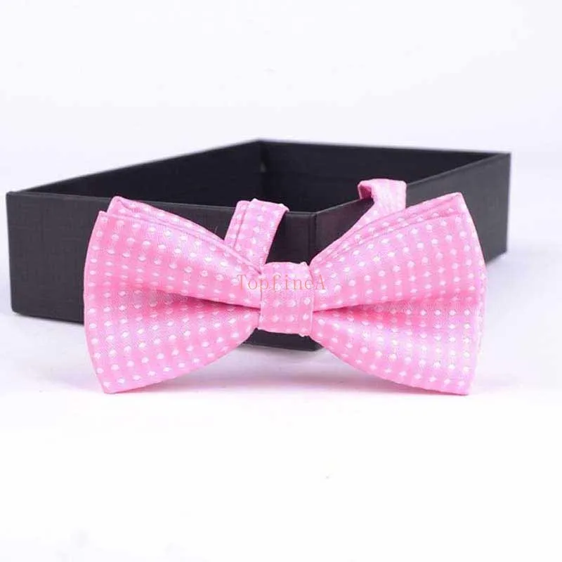 Butterfly Children Bowtie Bowknot Bow Tie Silver Dot Polka school Prom Wedding Girls Festive Christmas New CE33