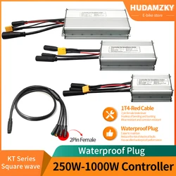 KunTeng Electric Bike Controller 36V 48V XT60 Waterproof Brushless 250W 350W 500W 1000W with 1T4 Cable 2Pin E-Brakes