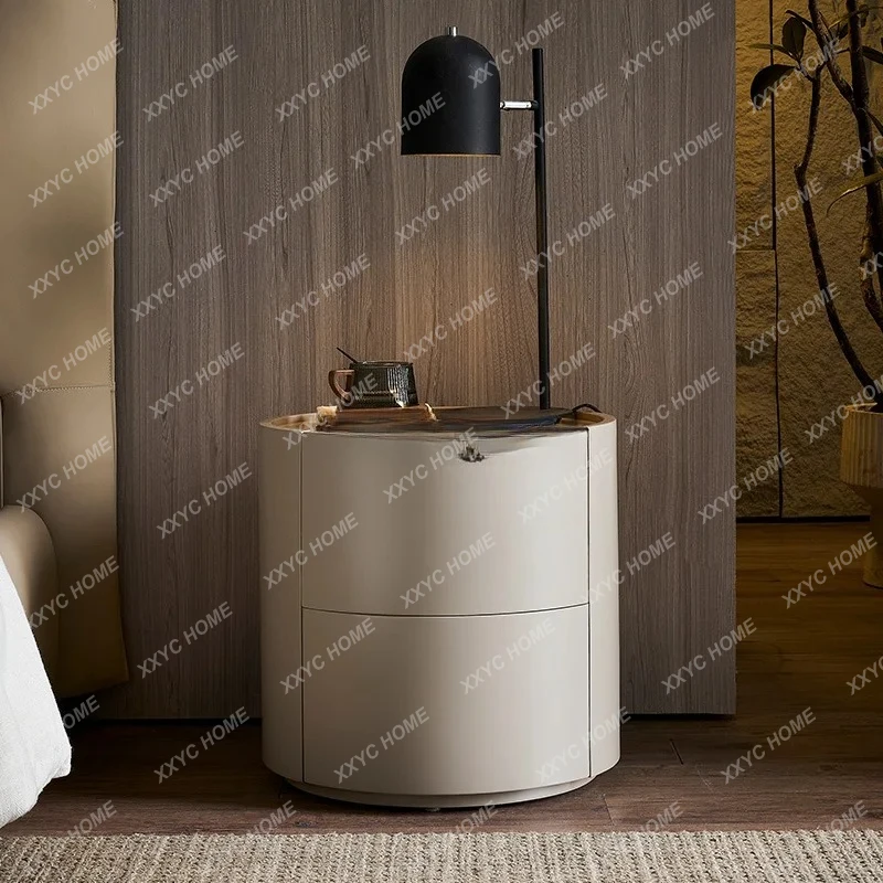 Italian creative bedside table household bedroom modern simple bedside storage cabinet small