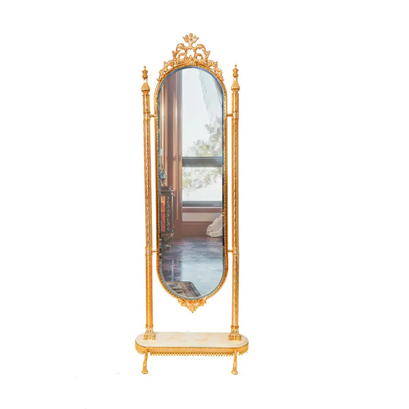 

Fashion full length style full length mirror gold plated glass full length housewarming gift