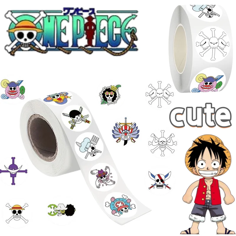 Pegatinas de One Piece Luffy Brook, Creativas, de Alta Calidad, Modernas y Personalizadas para Decoración de Diarios Escolares