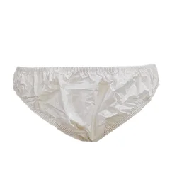 Langkee Haian  Plastic Bikini Panties PVC Underwear Color White