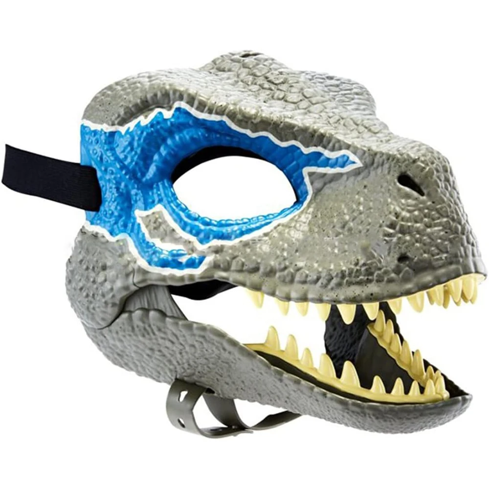 Maschera di dinosauro di Halloween Copricapo di dinosauro horror Raptor Puntelli per feste spaventosi Decorazione di Halloween I migliori regali per bambini