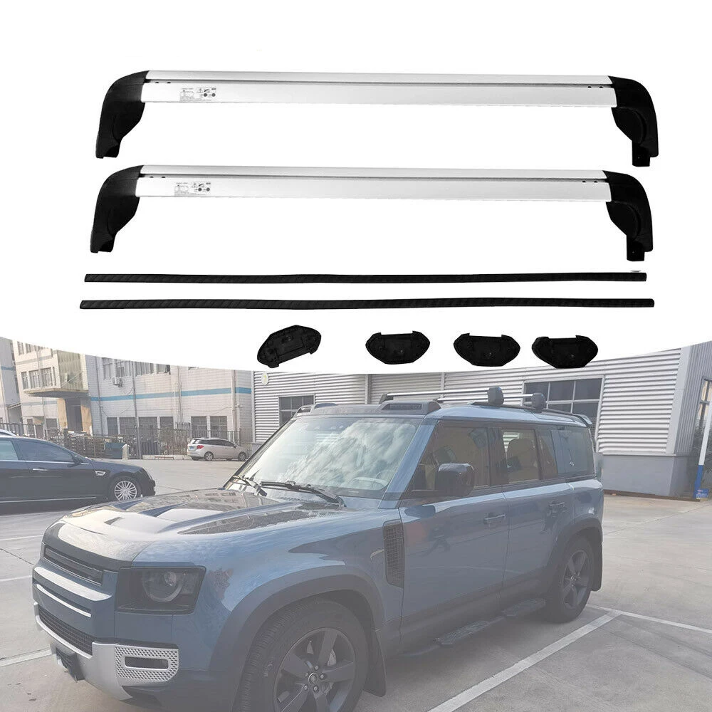 

2Pcs Fits for Land Rover Defender L851 4D 110 2020 2021 2022 2023 Roof Racks Cross Bar Crossbar