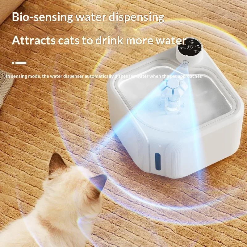 Fuente bebedero automática inalámbrica para gatos y perros, filtro - imagen 4