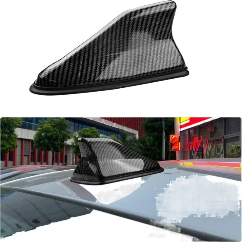 Universal Waterproof Shark Fin Antenna Car Radio Aerials Auto Antenna Stronger Signal Piano Paint Suitable For Many Models Amagi