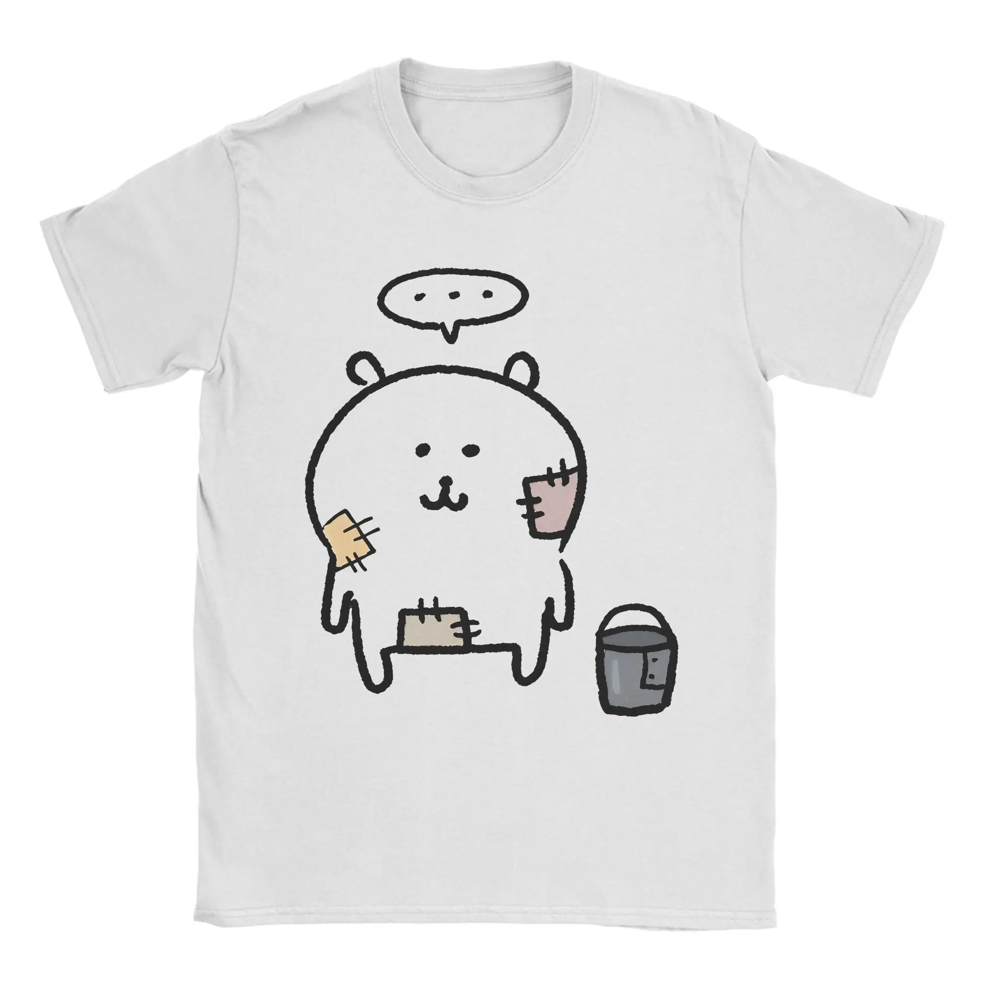 Cute Cartoon Joke Bear T-Shirt Men Women  Fun 100% Cotton Tees Crew Neck Short Sleeve T Shirt Adult Clothes