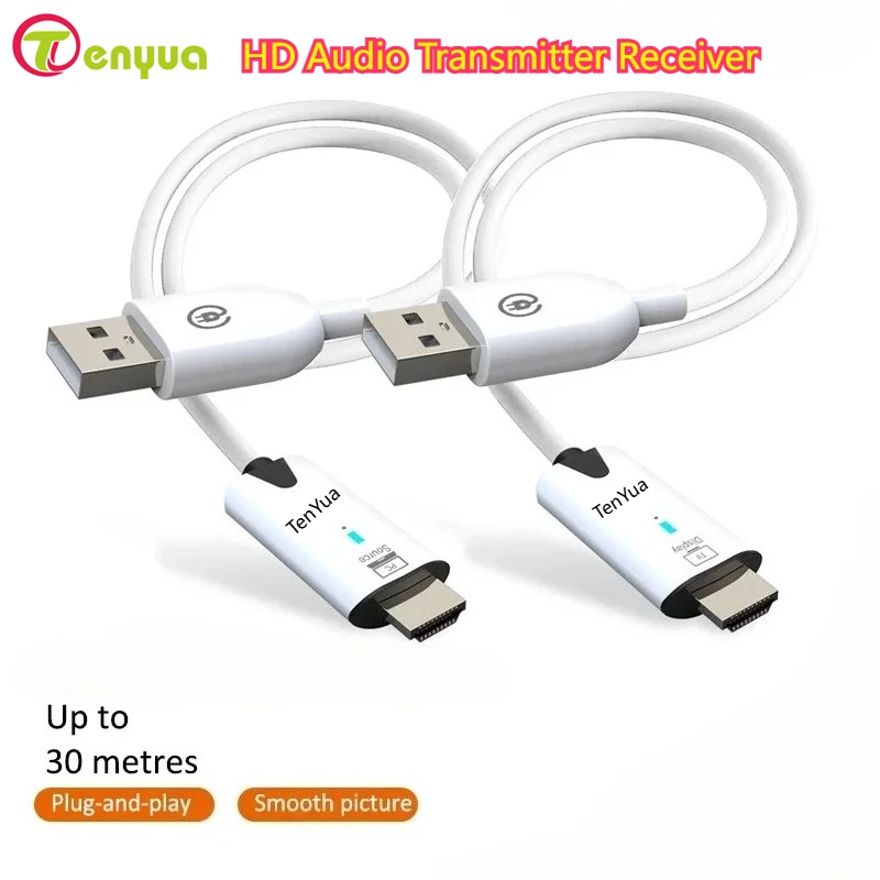 

5,8G 1080P 30M беспроводной HD аудио передатчик приемник удлинитель дисплей адаптер ключ для ТВ-бокса монитор ПК