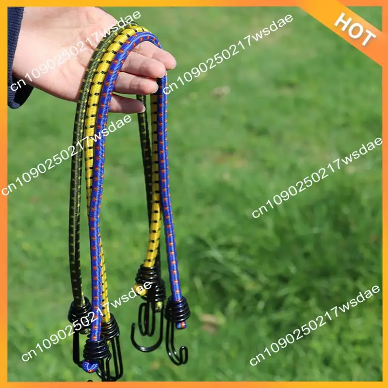 

X08A банджи-шнур, высокоэластичная резиновая веревка с крючками, сборка уличной палатки, инструмент для кемпинга, багажа, уличные аксессуары