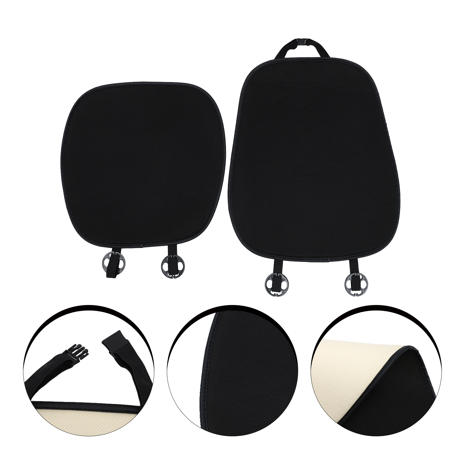 

2pcs Seat Cushion Ice Silk Breathable Car Seat Mat Summer Cool Mat Auto Accessories Breathable Lumbar Support Non Slip
