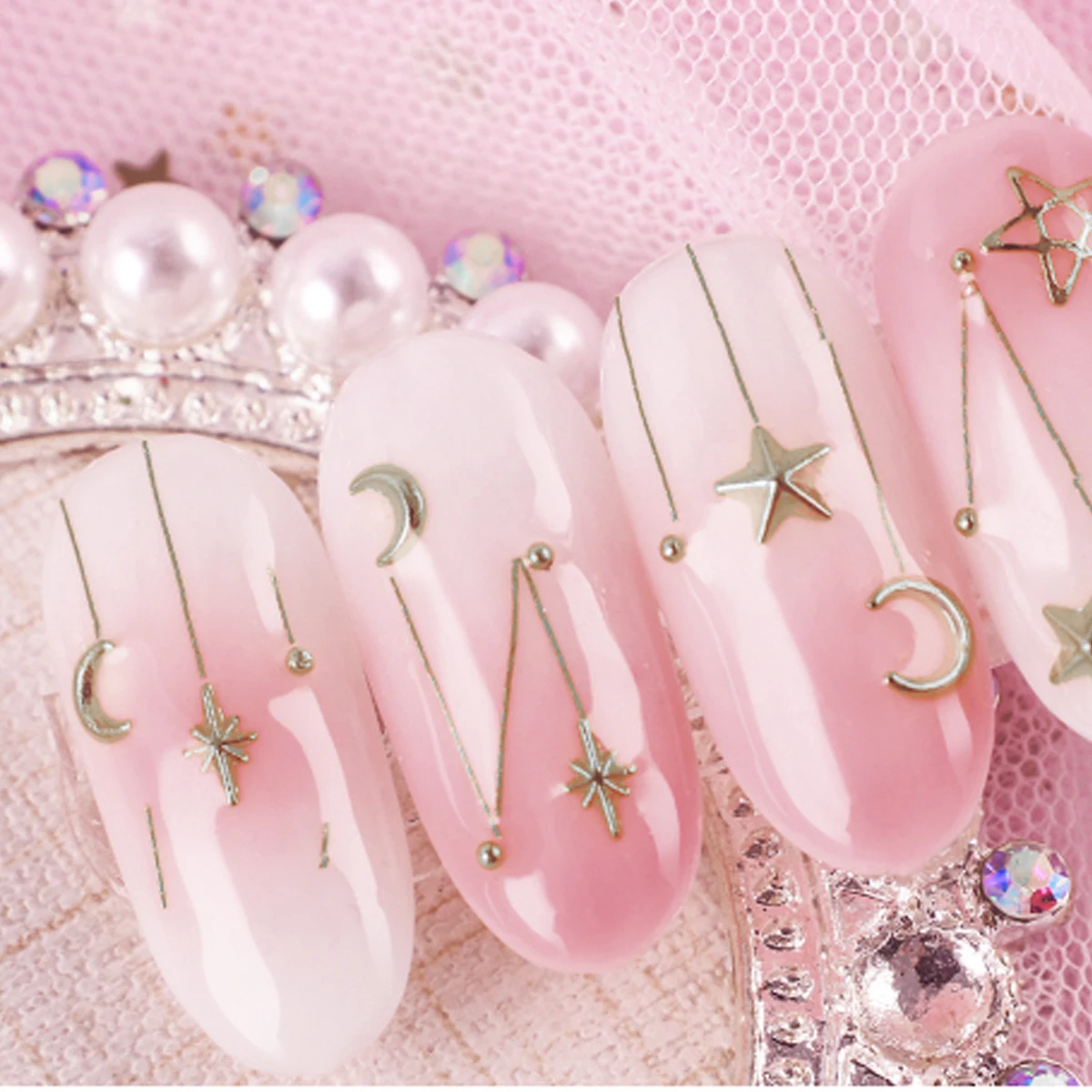 

Nail Patch Art Decorations for Invitation Card Metal Cell Phone Case Design Natural Nails Body
