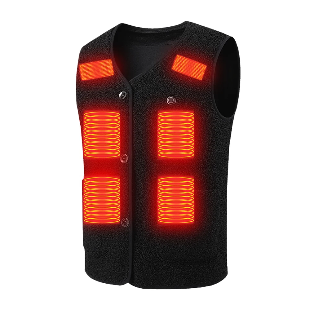 

Outdoor USB Heating Vest Warming Vest Winter Flexible Electric Thermal Clothing Waistcoat Fishing Hiking Warm Clothes