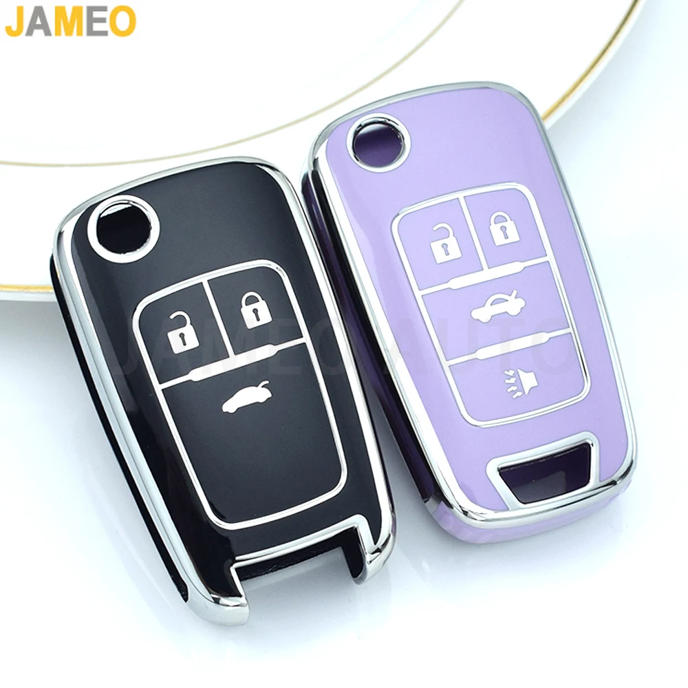 2/3/4/5 Buttons Car Flip Key Cover Case For Chevrolet Cruze Aveo For Buick Opel Corsa Antara Zafira Meriva Insignia Keychain