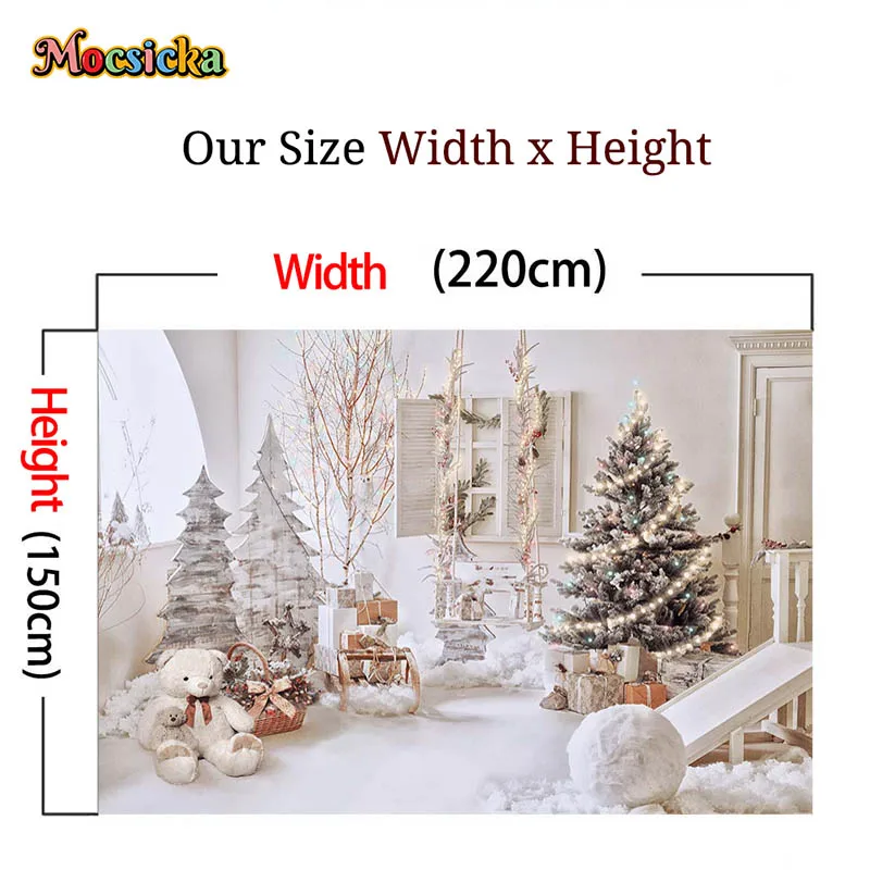 Mocsicka-Inverno Natal Janela Sill Neve Cena De Fundo, Fotografia Photo Backdrop, Photozone, Adereços De Estúdio, Banner