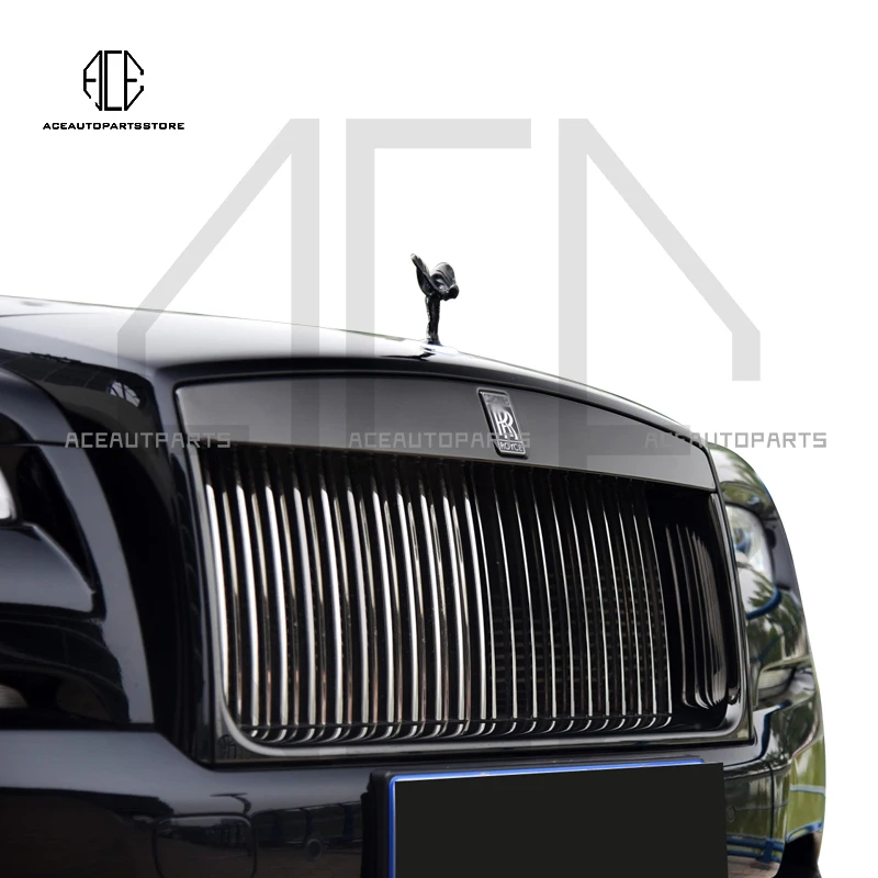 For Rolls-Royce logo front face grille logo Obsidian Metal Alloy BB logo suitable for Wraith Ghost Cullinan