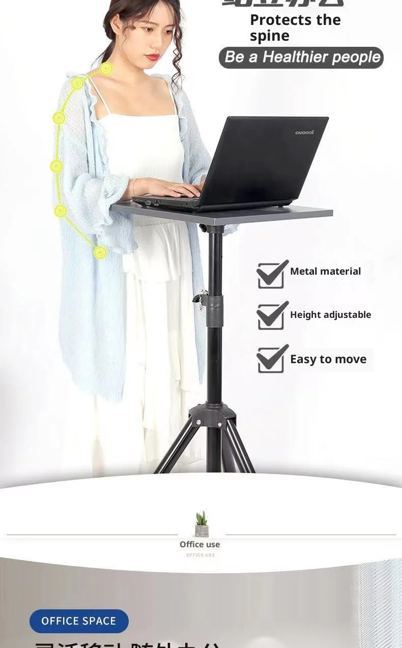 Verstellbarer Laptop-Ständer, faltbar, tragbar, ergonomisch, Computer-Riser, Schreibtisch, Büro, Zuhause, Gaming, Streaming, Höhe, Notebook-Halter