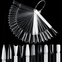 50Pcs Nail Art Practice Sticks Color Card Display Shelf Swatches Nail Polish Sample Holder Nail Art Tools for Salon