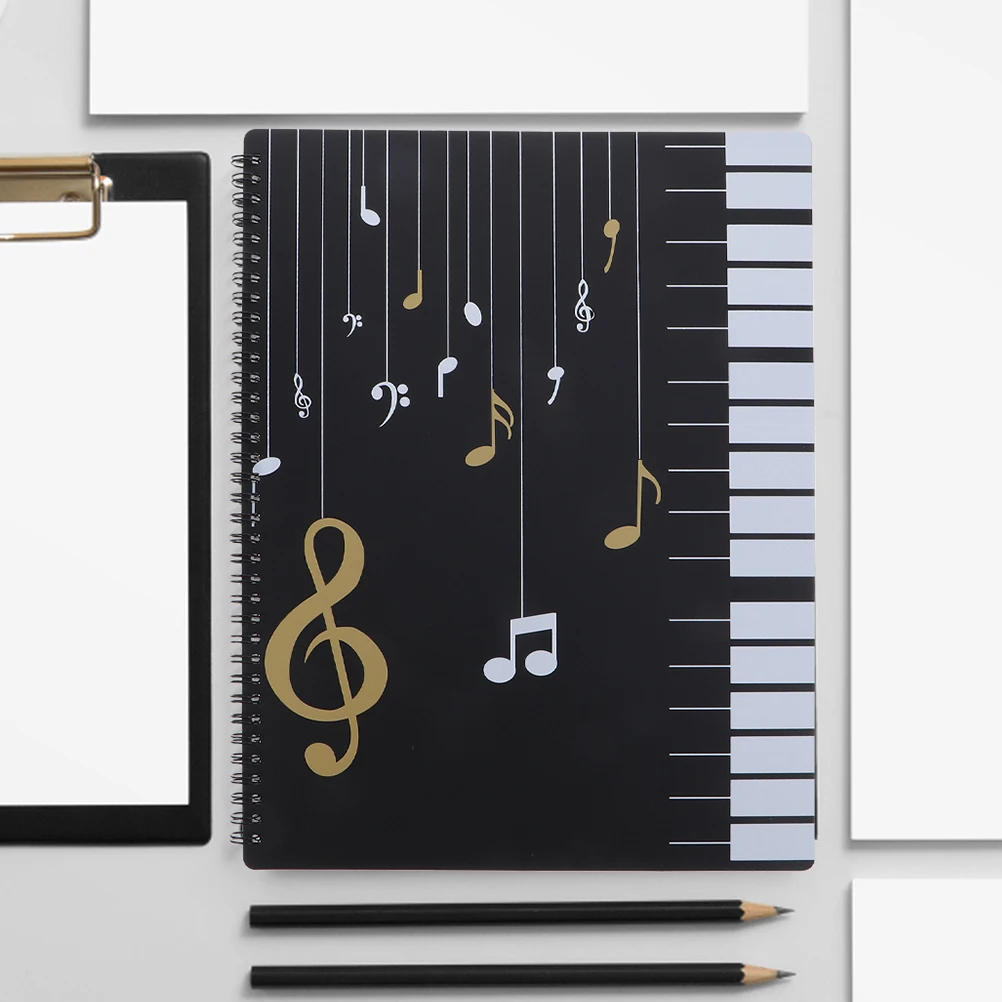 

PP File Organizer Sheet Plastic Storage for Piano Organ Pipe Band A4 Document Holder School Office Presentation