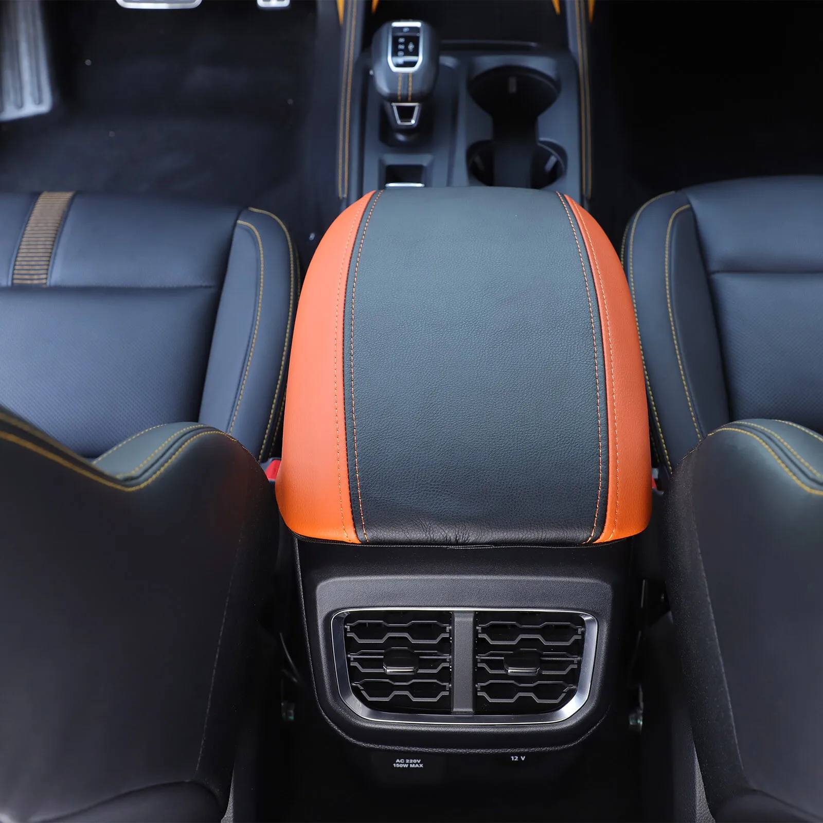 بو الجلود مسند الذراع غطاء وسادة مسند الذراع غطاء لفورد رينجر 2023 -2025 مركز وحدة التحكم غطاء مسند الذراع صندوق حماية الملحقات