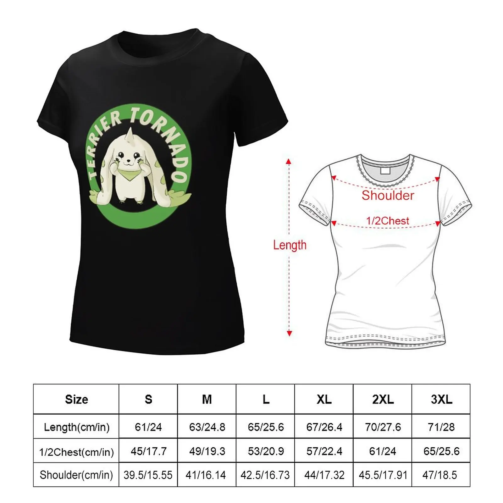 Terrier Tornado t-shirt plus size top lady clothes top t shirt dress Women