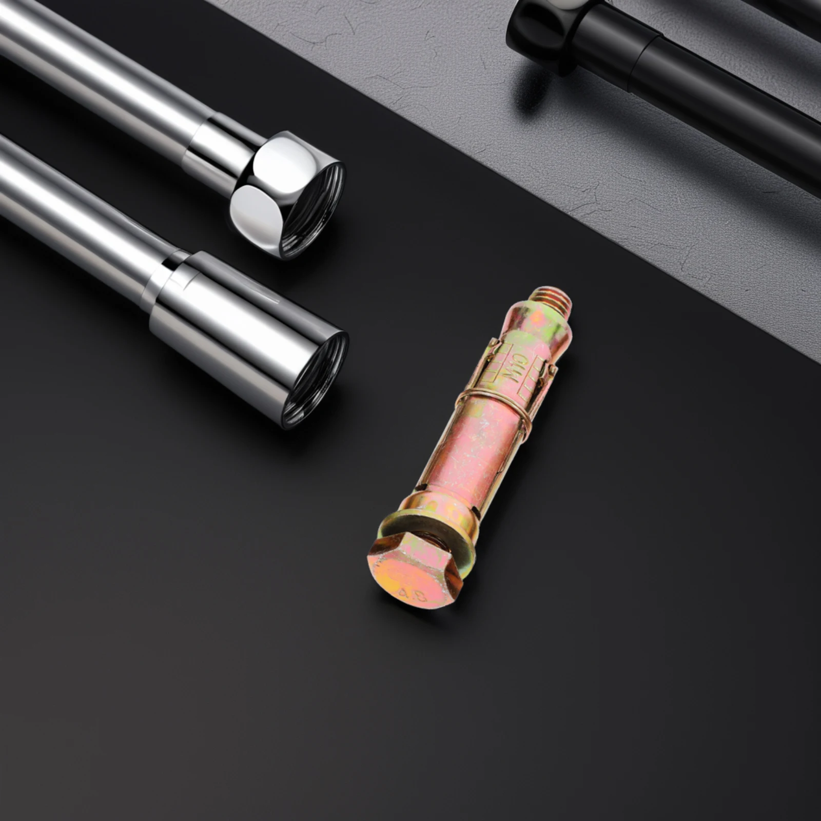 

5Pcs Heavy Duty Gecko Expansion Screws M10x70 Golden Color Zinc Plated Wedge Anchors Masonry Concrete Drywall Fixing Bolts