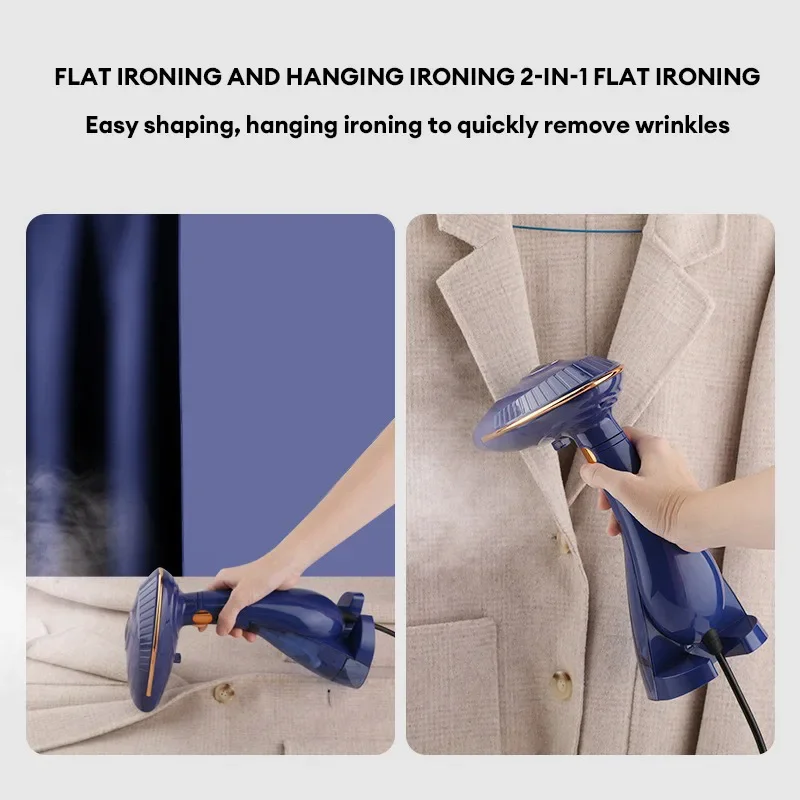 1500W Handheld Garment Steamer Electric Fabric Steam Iron Quick Heat Portable Ironing Machine for Home And Travel