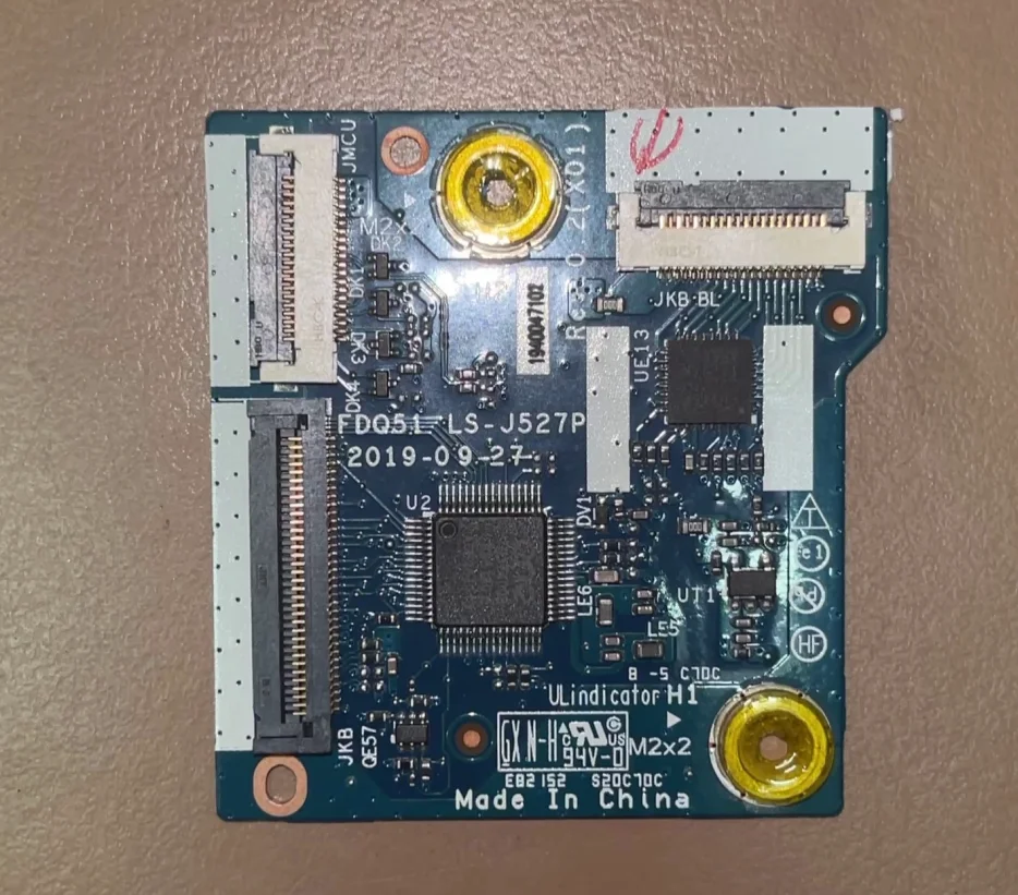 For DELL Alienware M15 R3 M17 R3 Keyboard Transfer Board LS-J527P 0HH20M