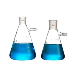 1PCS 25ml to 2000ml Glass Vacuum Grinding Mouth Filtration Suction Flask Laboratory Filter Bottle with Upper Nozzle