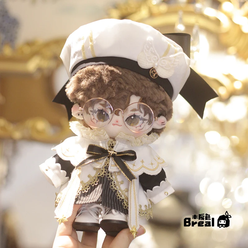 Handmade 5pc 20cm Doll Clothes Sacred Heart Singer Palace Style Cos Suit Butterfly Beret Uniform Suit Gift No Doll