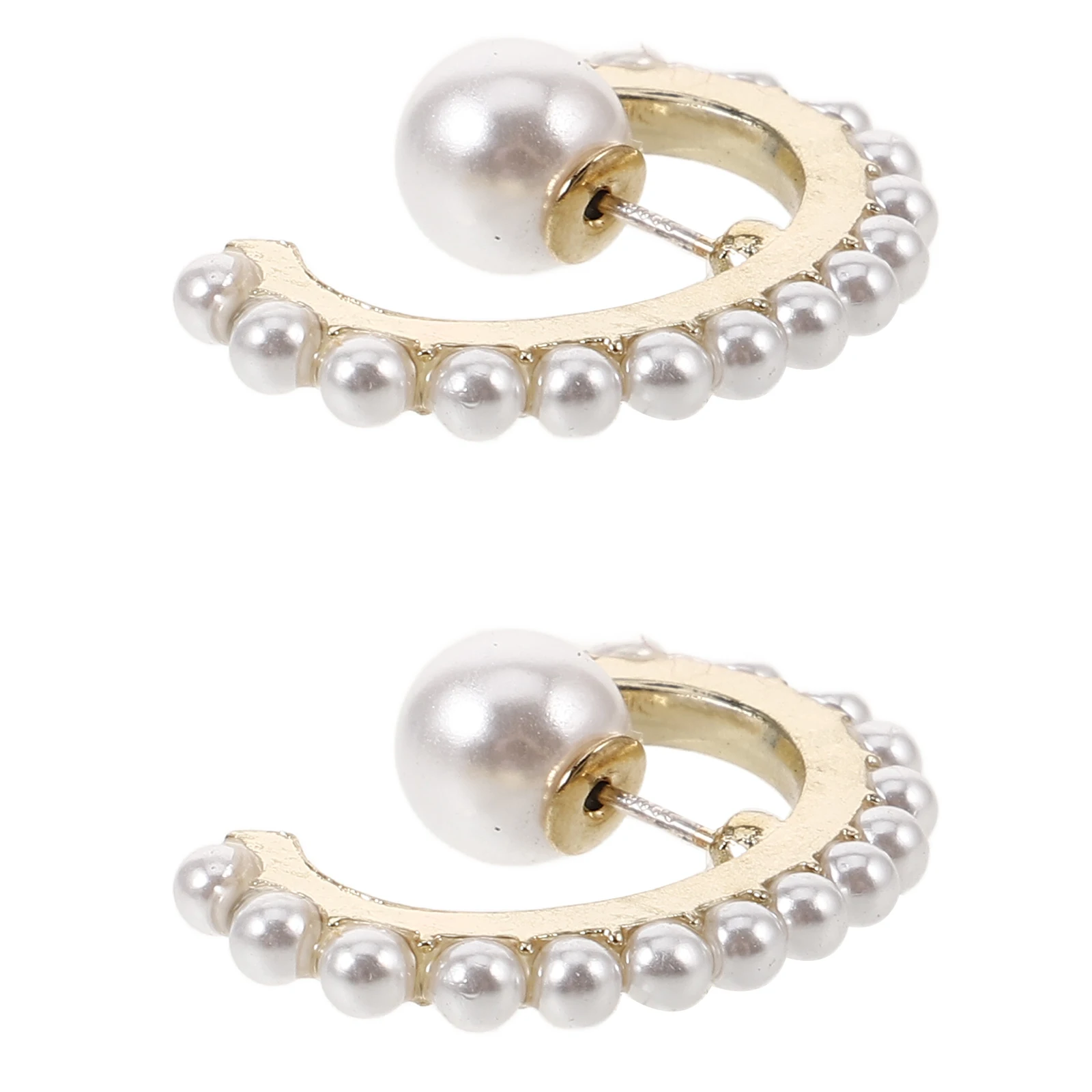 

C Shaped Earrings Alloy Women Girls Simple Hoop Ear Jewelry Trendy Accessories Elegant Everyday Wear Party Stylish