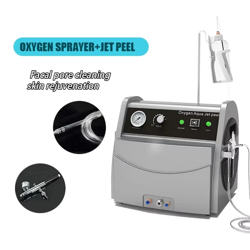 Dropshipping limpieza Facial Jet Peel tratamiento del acné agua oxígeno Spray oxígeno cuidado de la piel rejuvenecimiento de la piel máquina de pistola pulverizadora