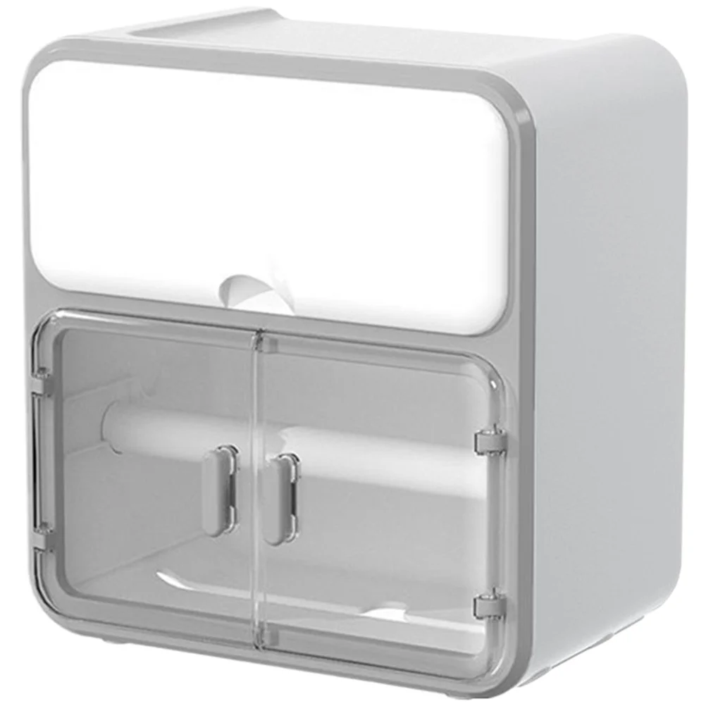 ที่ใส่กระดาษชำระติดผนัง กล่องใส่กระดาษทิชชู่แบบแข็งแรง ทนน้ำ สำหรับห้องน้ำ ห้องครัว ติดตั้งง่าย ที่เก็บกระดาษทิชชู่