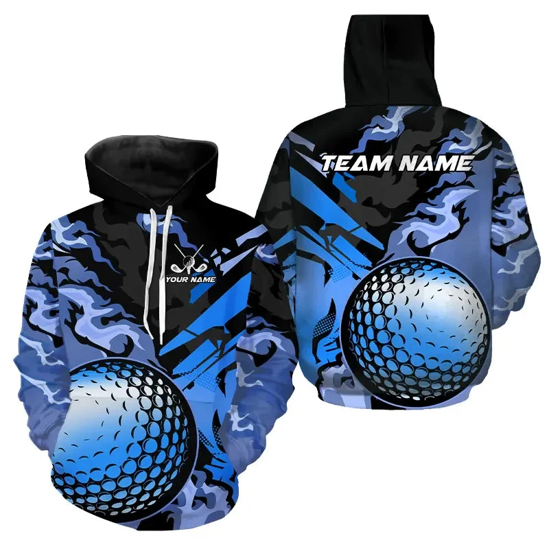 Customized Name 3d Printed Golf Men Hoodies Personalized Pullover Hoodie Sports Tracksuit Street Long Sleeve Hooded Sweatshirts