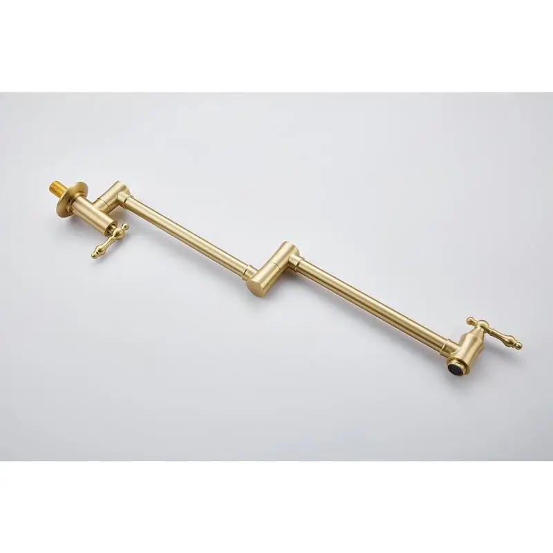 Настенный складной смеситель для наполнения кастрюль для использования на кухне, компактная конструкция, гибкий поворотный излив, простая установка, удобный