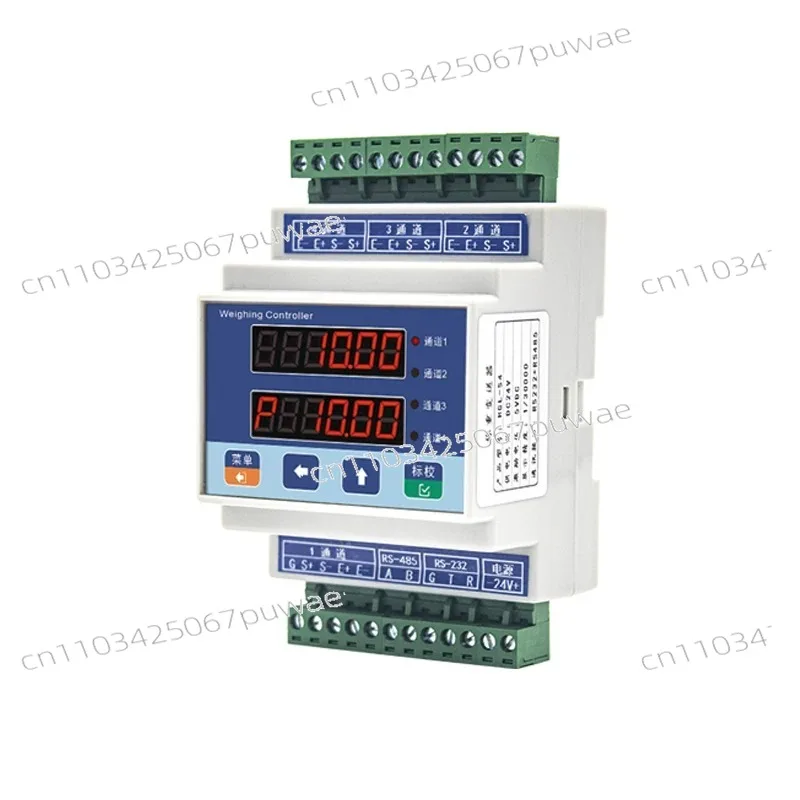 TDA-08B Rail Type Weighing Transmitter Transistor 1 in 3 out Display Controller RS485-rtu
