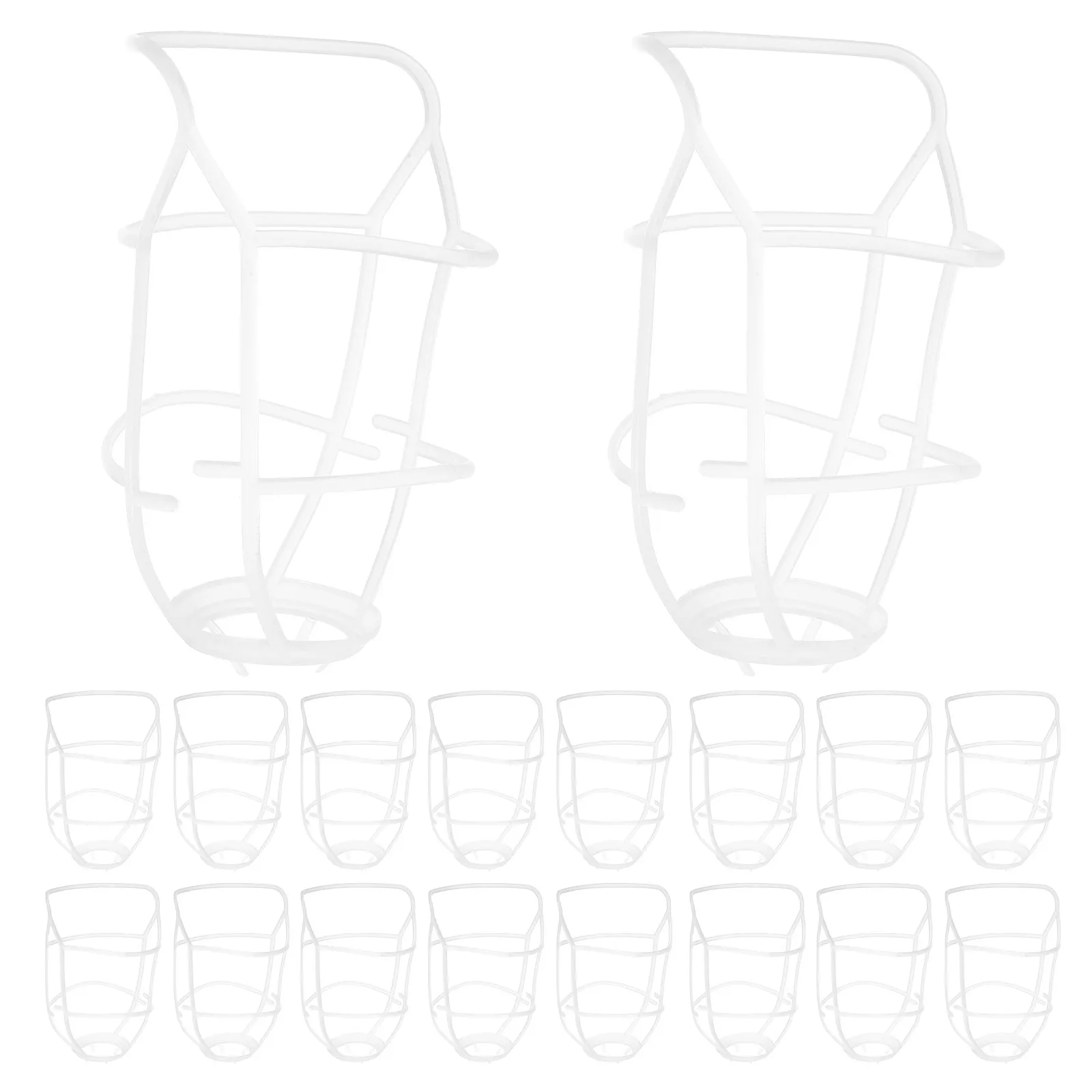 20Pcs Infusion Bottle Net Cage Thick Plastic Saline Storage Cover for Dripping Pole Reusable Infusion Rack Net Bag Clinic Use