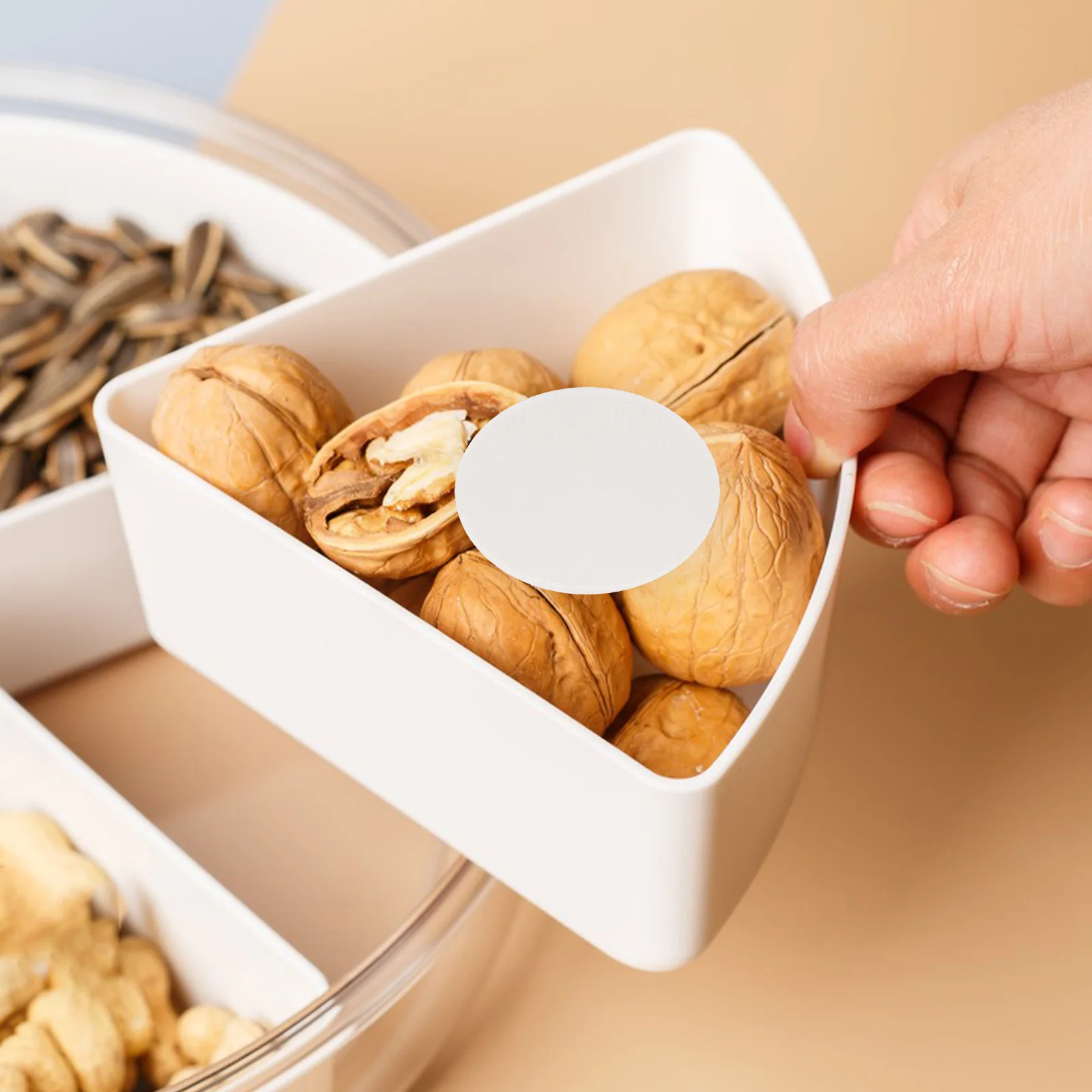 

100Pcs Food Drying Sheets Moisture Absorber Desiccant Plant Fibre Absorbent Sheets Food Storage Jar Dehumidification